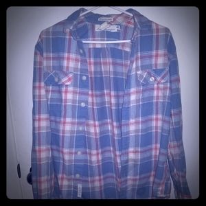 H&M Flanel in Light Blue and Pink